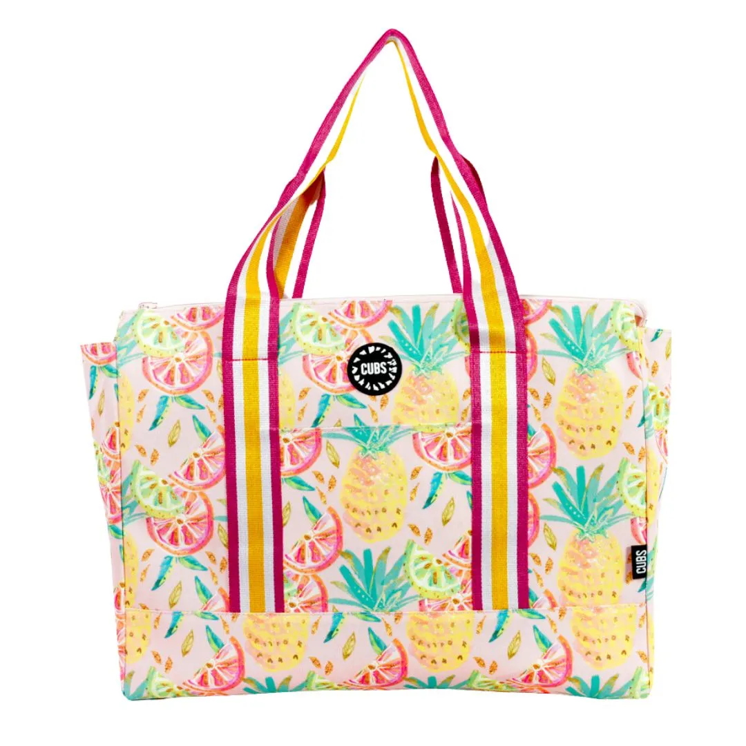 Pineapples & Lemons Double face Tote Bag