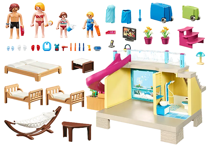 Playmobil Bungalow with Pool