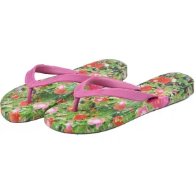 Poppy & Cosmos Beach Flip Flops