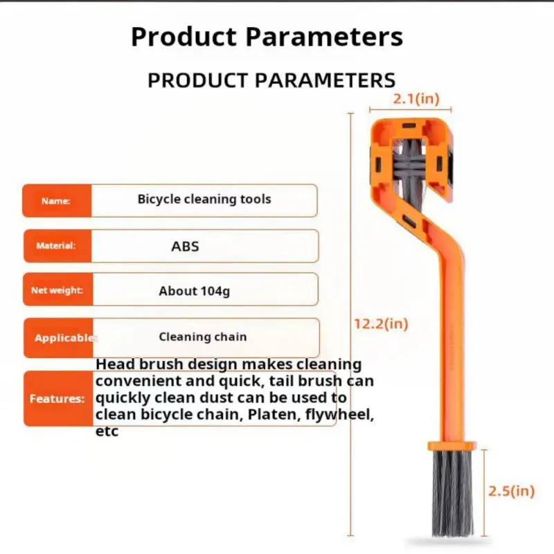 Portable Bicycle Chain Cleaner Tool Kit, Mountain & Road Bike Chain Clean Brush