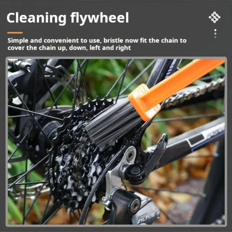 Portable Bicycle Chain Cleaner Tool Kit, Mountain & Road Bike Chain Clean Brush