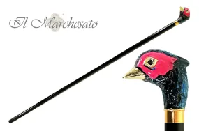 Rare Hand-Enamelled on 24k Gold Pheasant