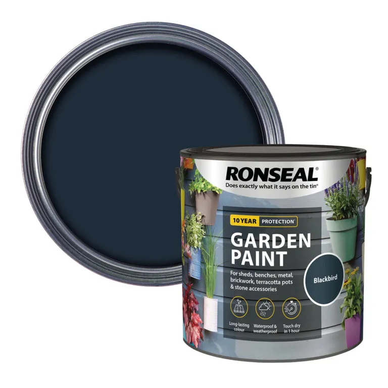 Ronseal Garden Paint - Blackbird 2.5L