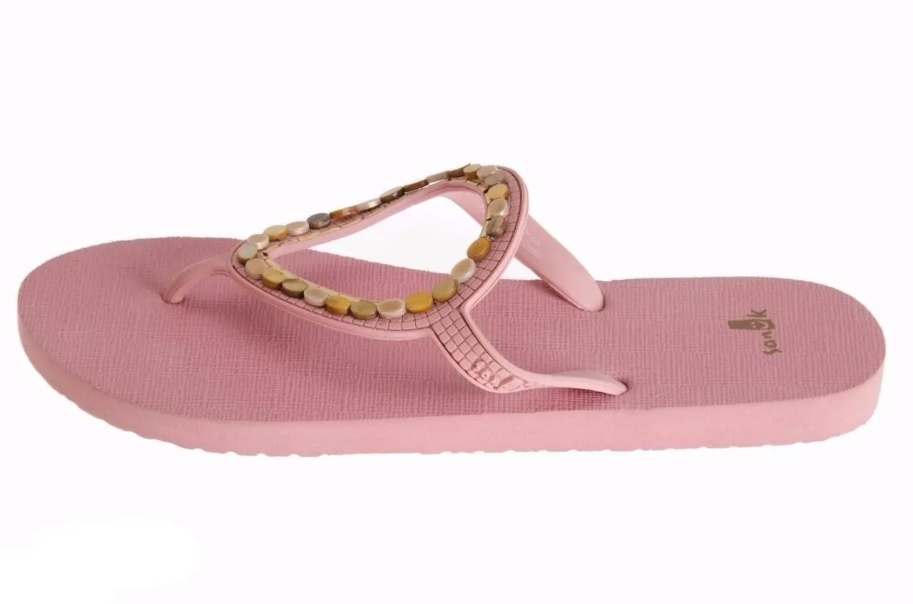 SANUK IBIZA LUNA ROSE PINK FLIP FLOPS SANDALS