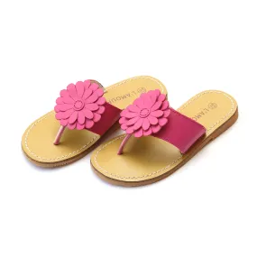 Savannah Leather Flower Thong Sandal