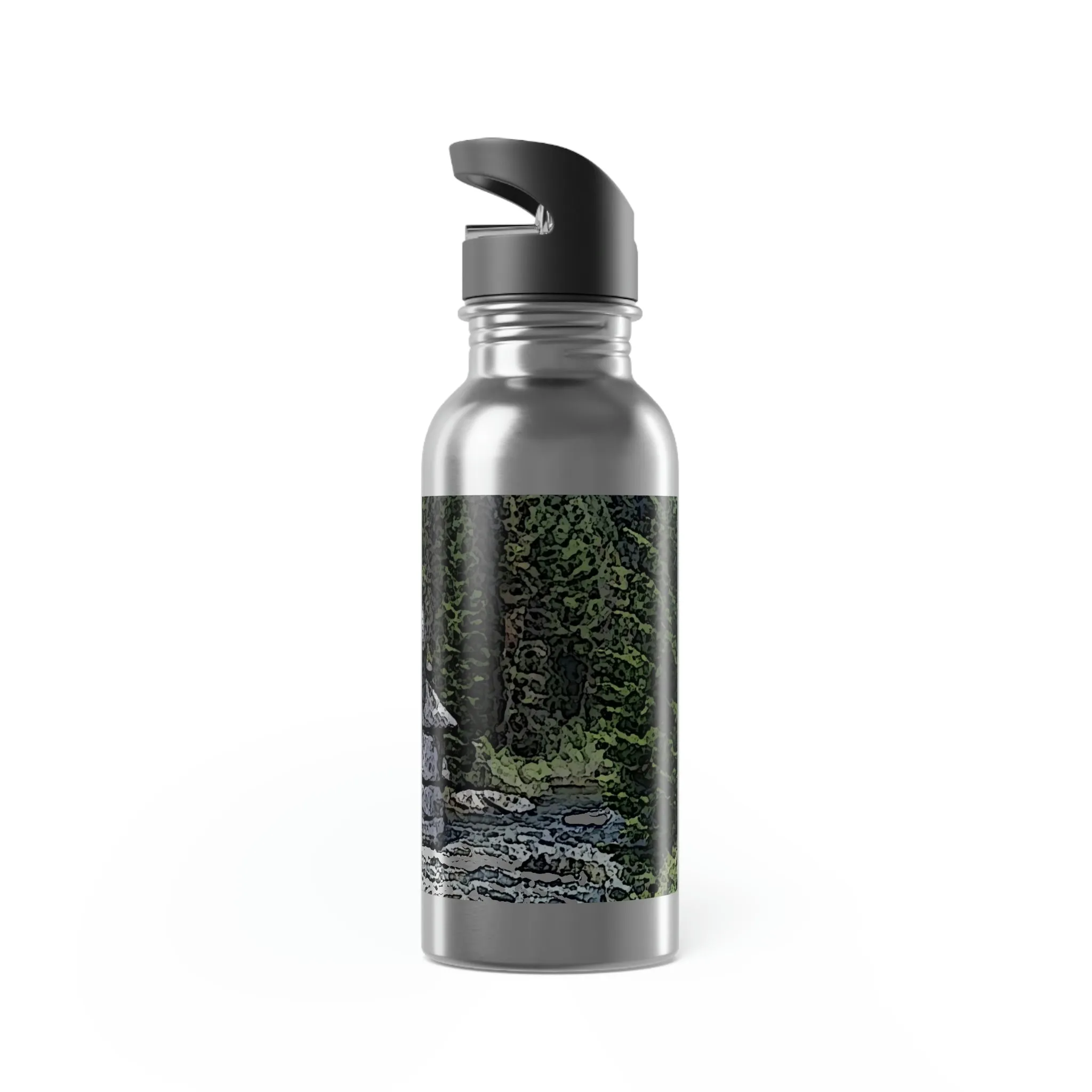 Stainless Steel Water Bottle With Straw, 20oz ..."I Am Innocent" ... Tricky-Dick Immortalized ... Nixon Rock: Along The River ... Central Idaho, Summer 2020 ... Original Works ...