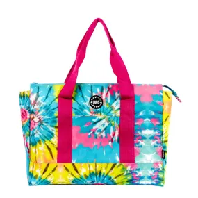 Summer Colors Tie Dye & Colorful Leopard Double Face Tote Bag