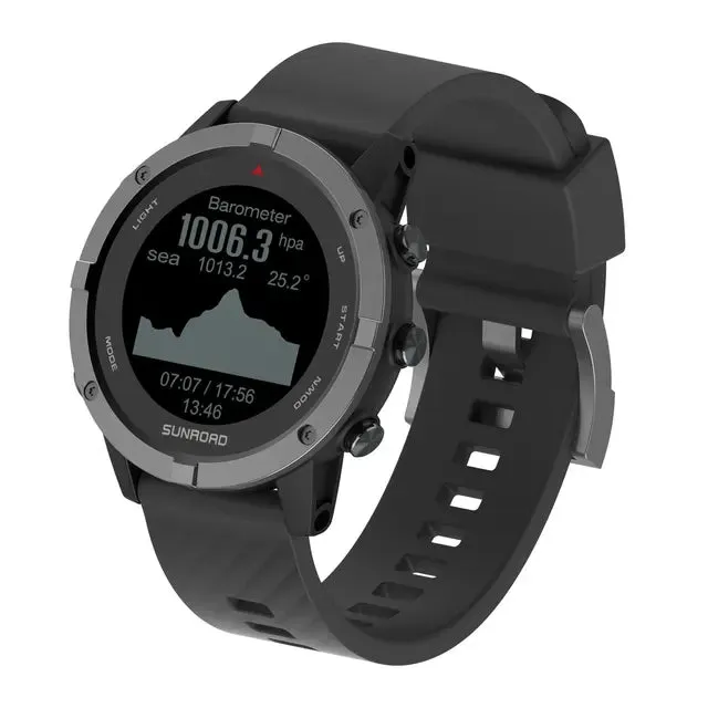 SUNROAD Men's Sports Watch: GPS Positioning, Multi-Sport Data Analysis, Waterproof, Mobile Sync