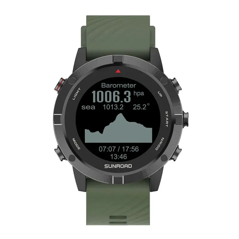 SUNROAD Men's Sports Watch: GPS Positioning, Multi-Sport Data Analysis, Waterproof, Mobile Sync