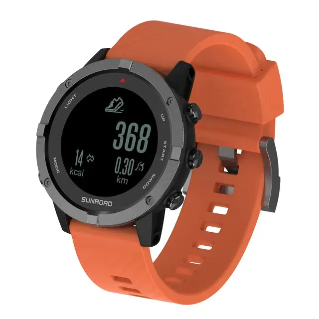 SUNROAD Men's Sports Watch: GPS Positioning, Multi-Sport Data Analysis, Waterproof, Mobile Sync