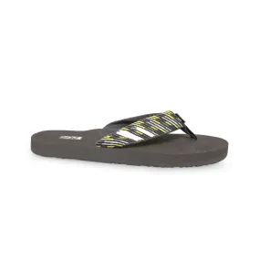 Teva Mush II Nitro Grey / Yellow Flip Flops - Men's