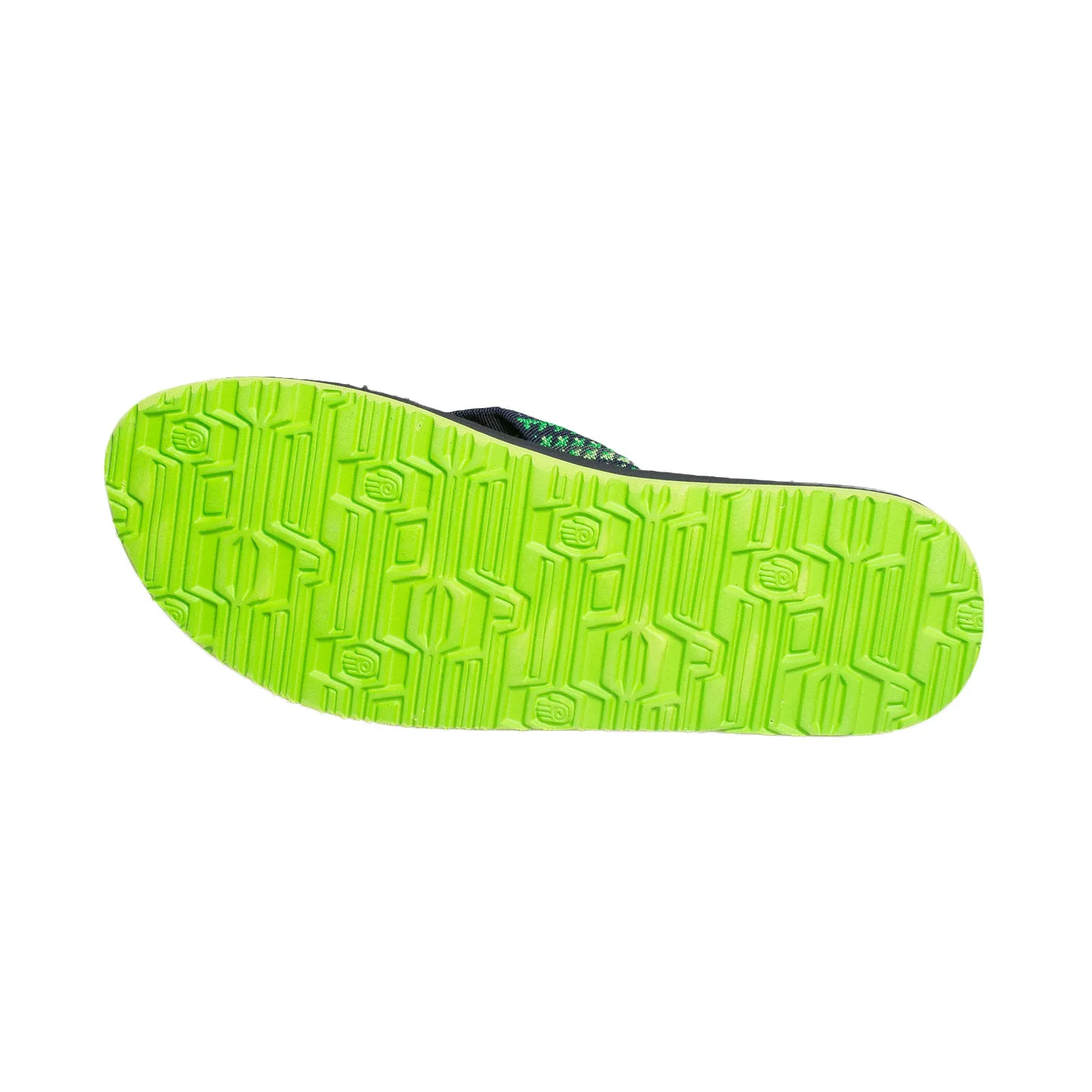 Teva Mush II Tartan Fleet Green Flip Flops - Men's