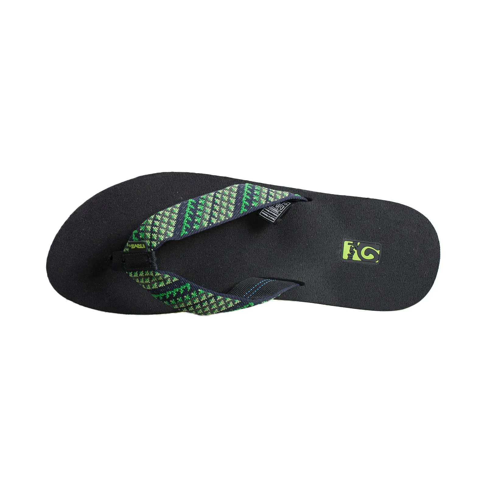 Teva Mush II Tartan Fleet Green Flip Flops - Men's