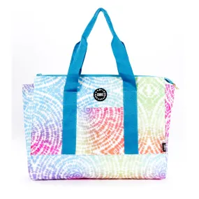 Tie Dye Swirls Reversible Double Face Tote Bag