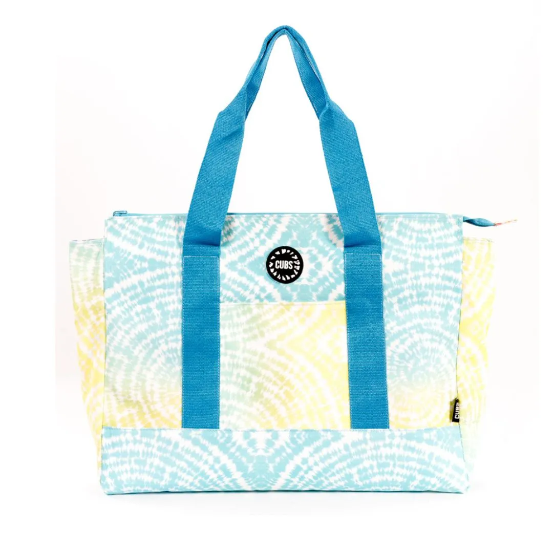 Tie Dye Swirls Reversible Double Face Tote Bag