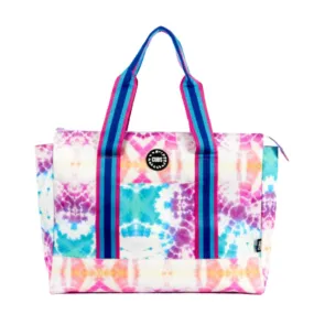 Tie Dye Water Colors Pink Double Face Tote Bag