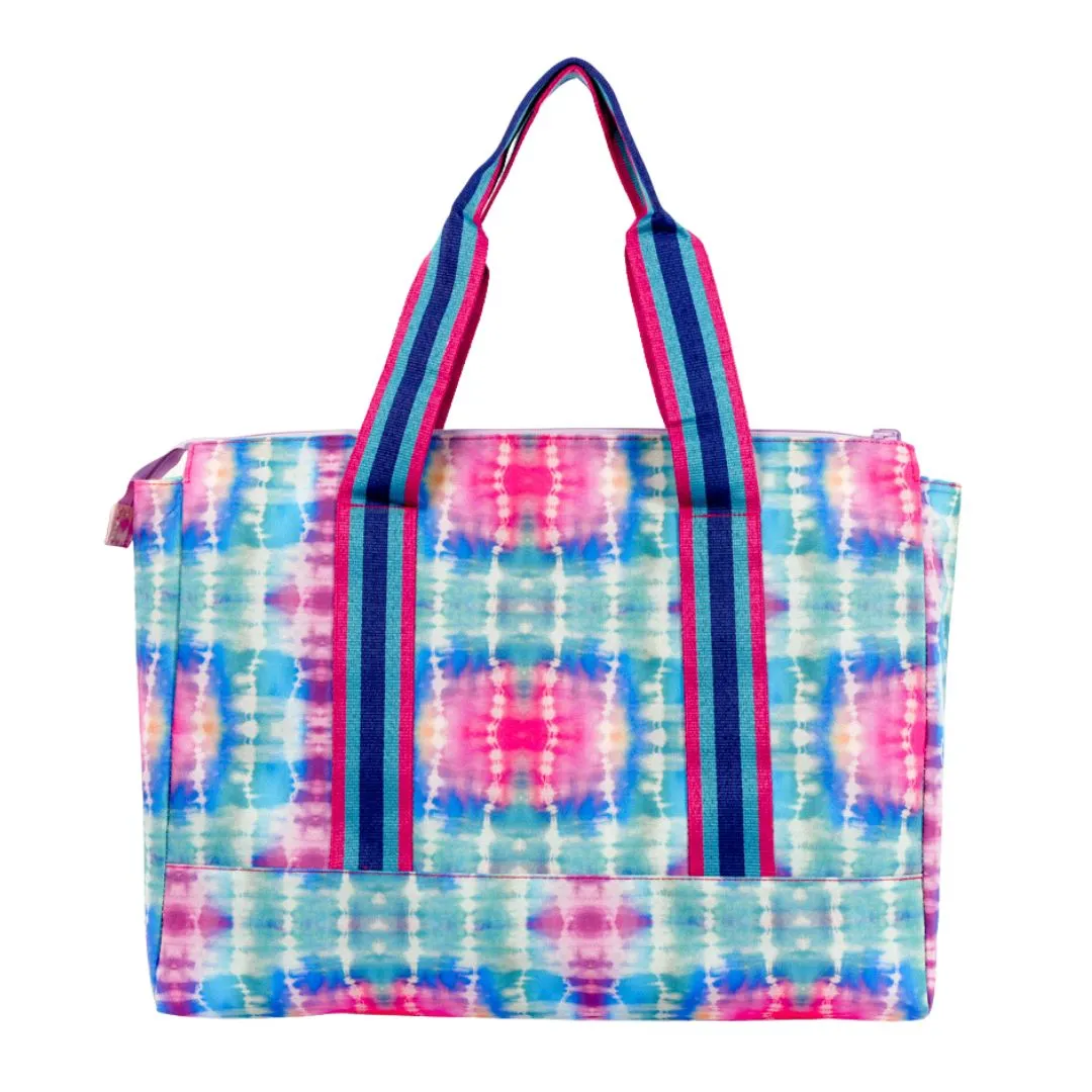 Tie Dye Water Colors Pink Double Face Tote Bag