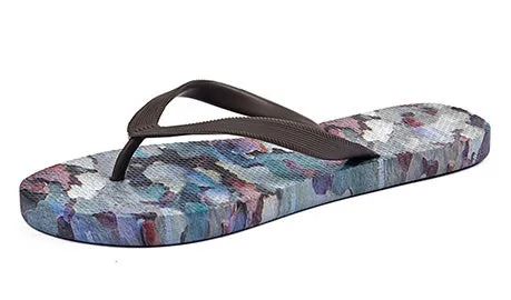 Tree Camo Beach Flip Flops