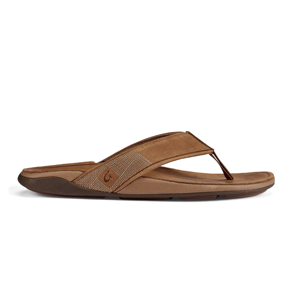 Tuahine Men's Waterproof Leather Beach Sandal