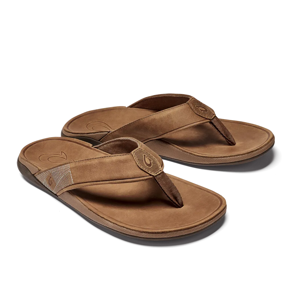 Tuahine Men's Waterproof Leather Beach Sandal