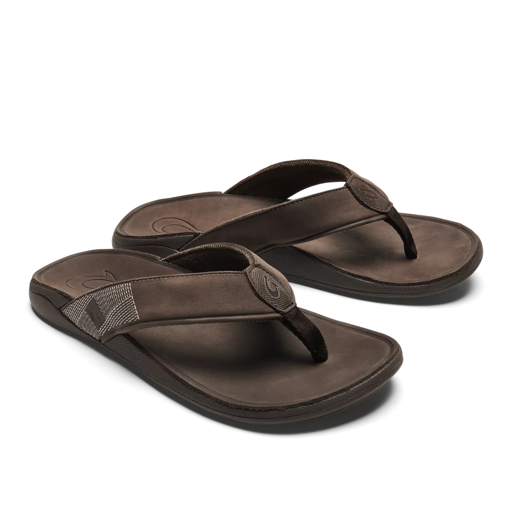 Tuahine Men's Waterproof Leather Beach Sandal