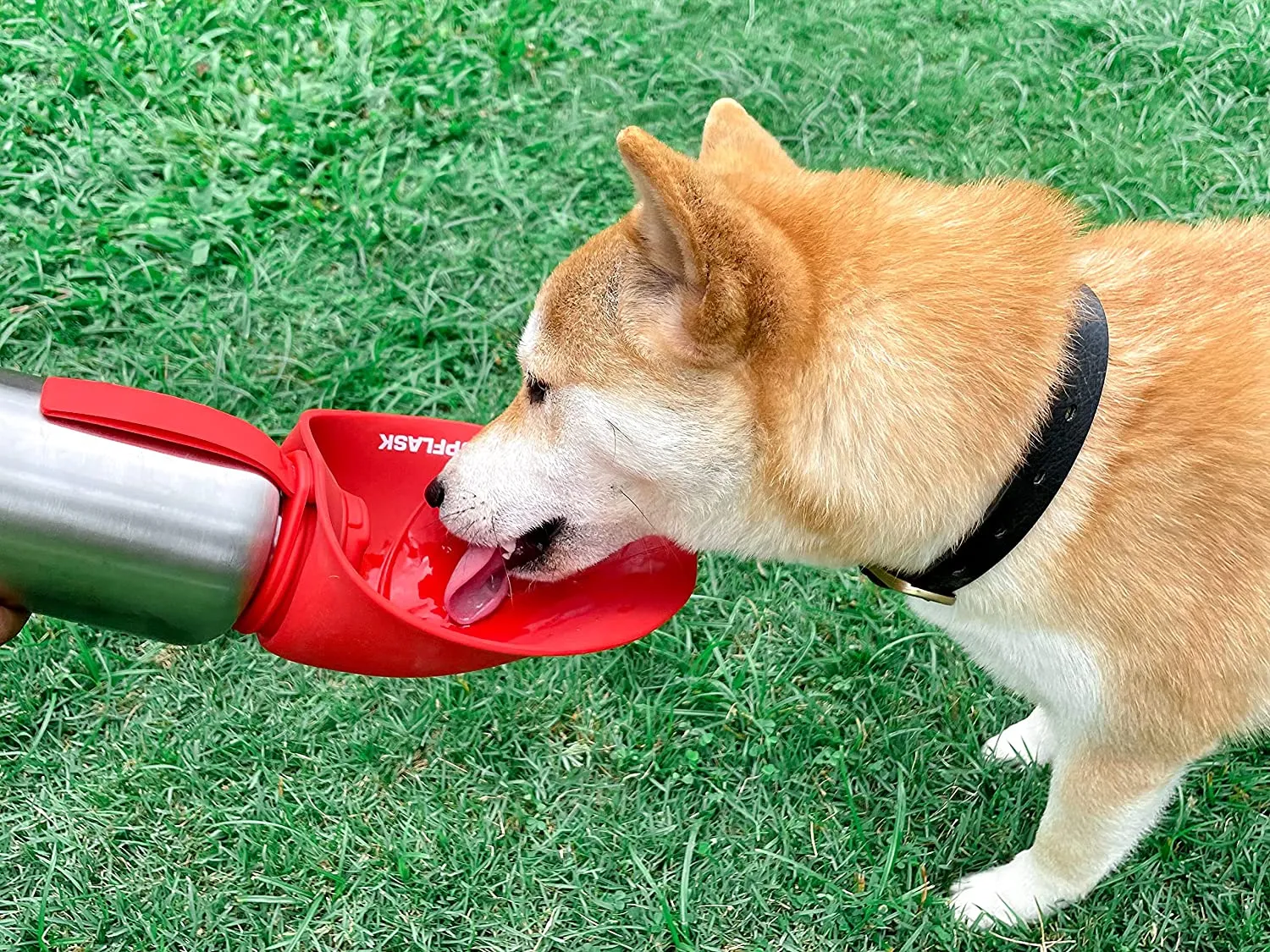 Tuff Pupper Pupflask Portable Water Bottle | 27 or 40 OZ Stainless Steel | Convenient Dog Travel Water Bottle Keeps Pup Hydrated | Portable Dog Water Bowl & Travel Water Bottle for Dogs