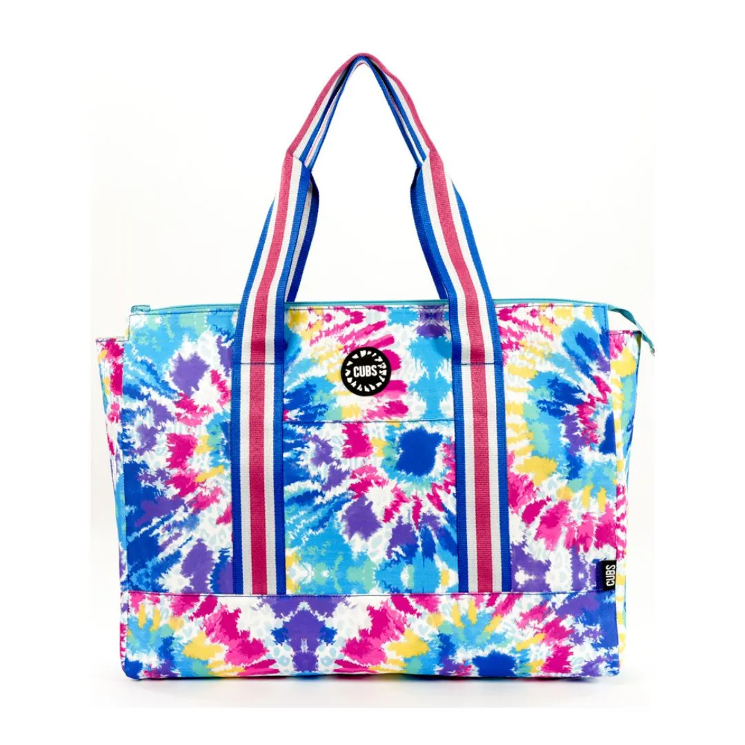 Turquoise Tie Dye & Pastel Ice creams Double Face Tote Bag