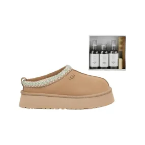 UGG Women's Tazz Slipper in Sand   UGG Care Kit Bundle