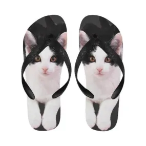 Unisex Flip Flops Tuxedo Cat Gifts For Cat Lovers