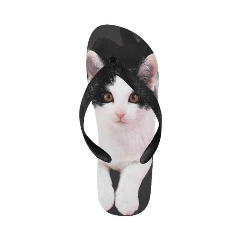 Unisex Flip Flops Tuxedo Cat Gifts For Cat Lovers