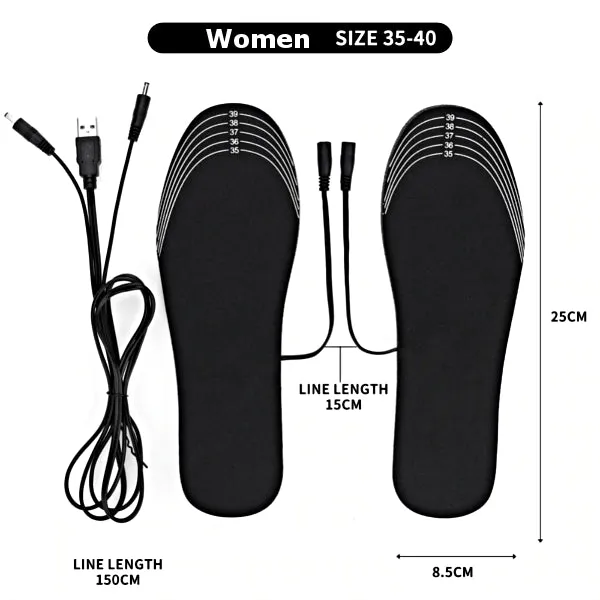 USB Electric Powered Heated Insoles