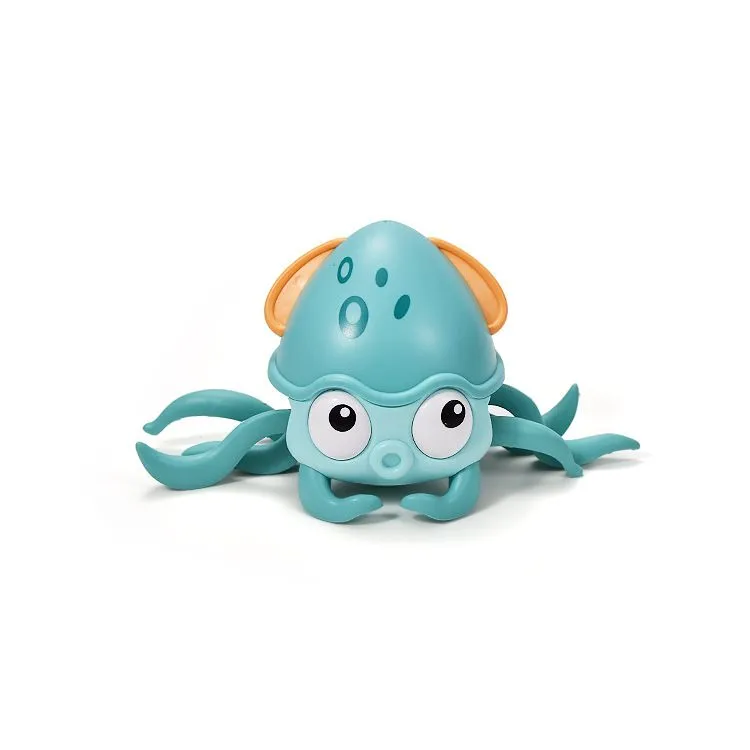 USB Rechargeable Battery Amphibious Crawling Walking Octopus Pet Toys Children Floating Bath Octopus Toys