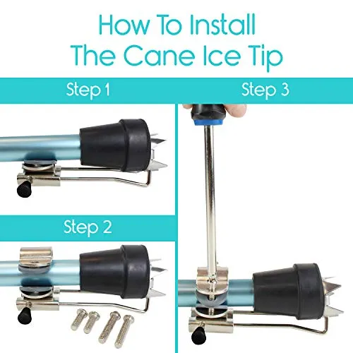 Vive Ice Cane Tip for Snow, Ice, and Rugged Terrain