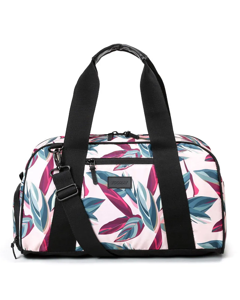 Vooray Burner Gym Duffel Bag  - Botanical  Pink