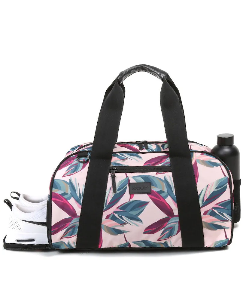 Vooray Burner Gym Duffel Bag  - Botanical  Pink