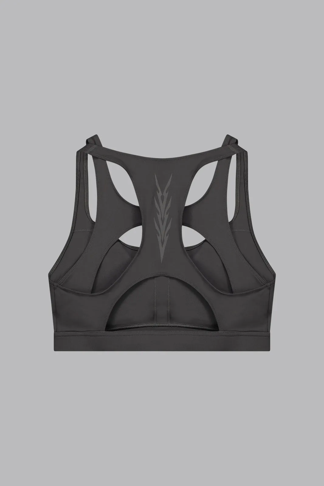 V_SCULPT® CUT OUT SPORTS BRA - Dark Gray