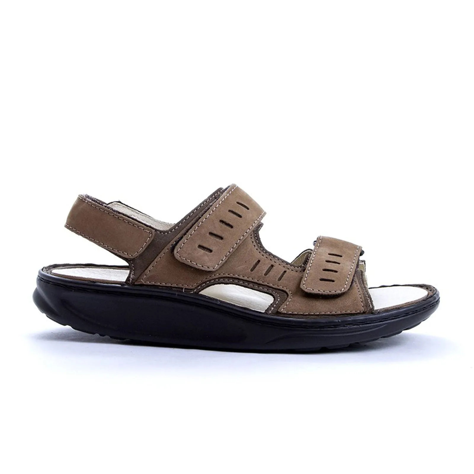 Waldlaufer Hanno 484001 Backstrap Sandal (Men) - Brown Nubuck