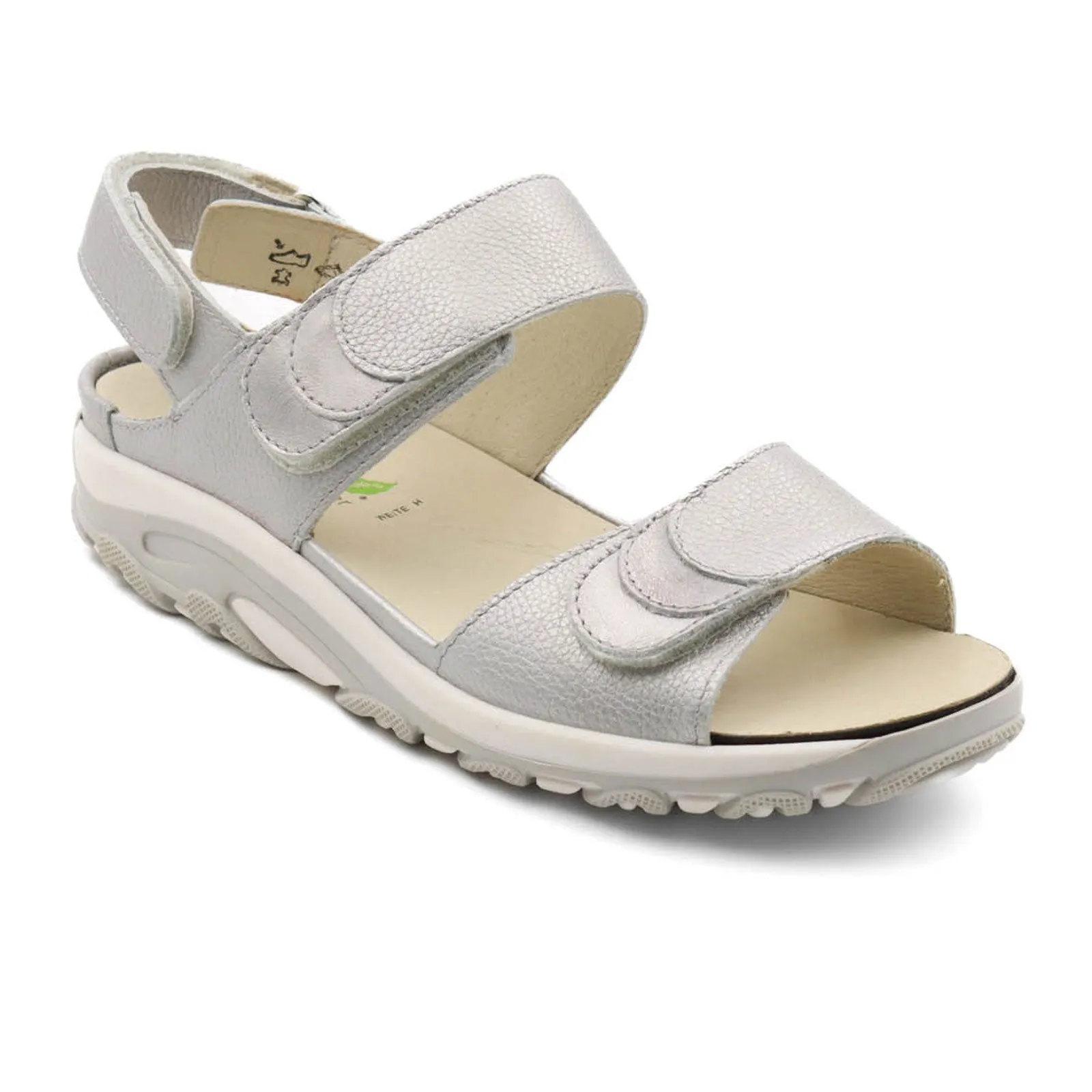 Waldlaufer Willow 448012 Backstrap Sandal (Women) - Metallic Grey