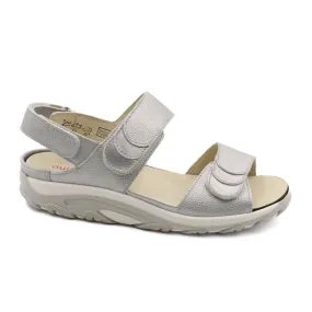 Waldlaufer Willow 448012 Backstrap Sandal (Women) - Metallic Grey