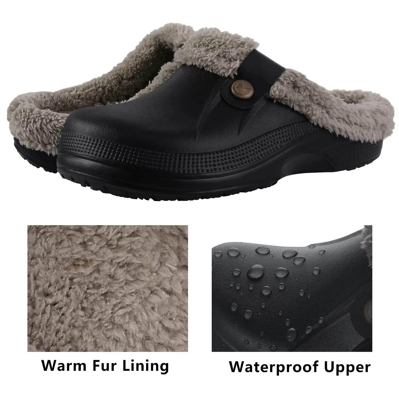 Warm UGG Clogs Slippers Women's Men's EVA Waterproof Non-slip