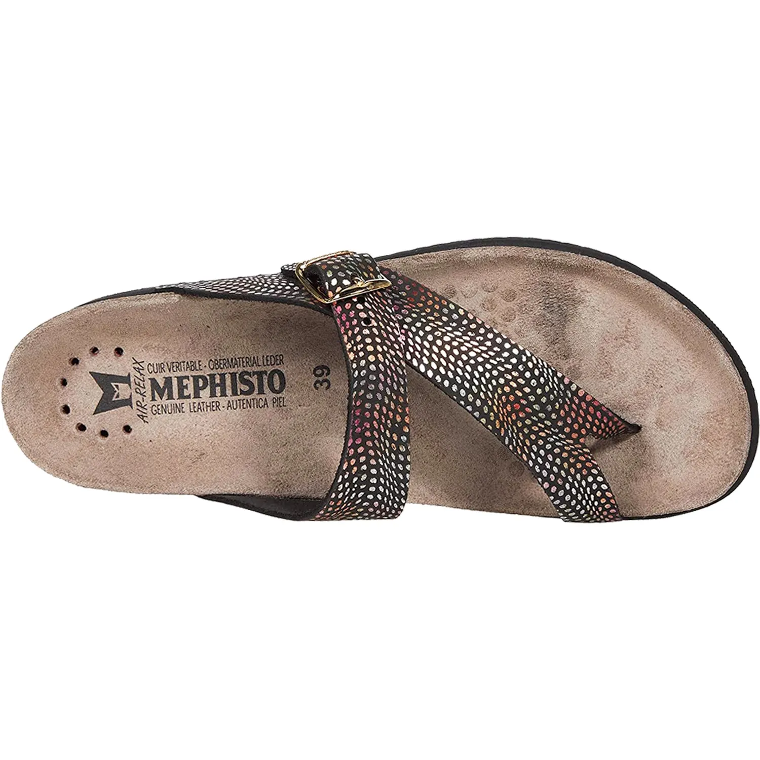 Women's Mephisto Helen Black Kaleido Leather