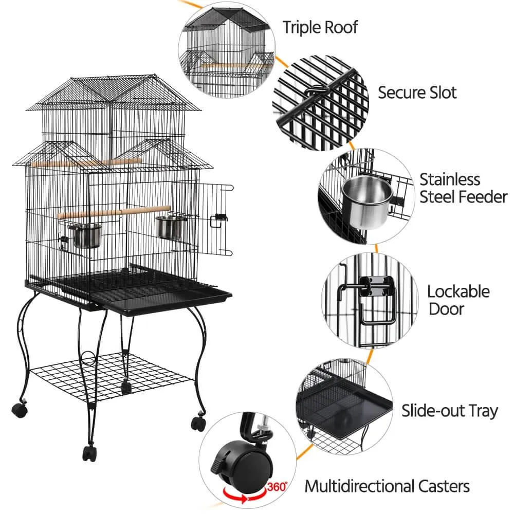 Yaheetech Large Bird Cage 55 Inch