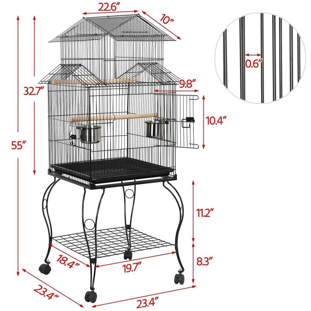 Yaheetech Large Bird Cage 55 Inch